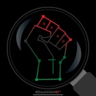 #blackinnano图形：与纳米在关节上的拳头。